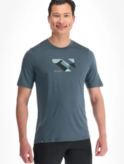 140 Cool Landscape TS M trekking t-shirt heren