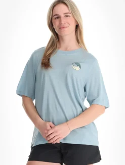 140 Cool Round Landscape TS W trekking t-shirt dames