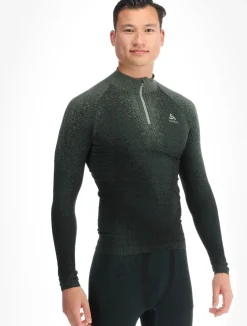 BL Top Turtle Neck L/S Half Zip Performance Warm Blackcomb skipully heren