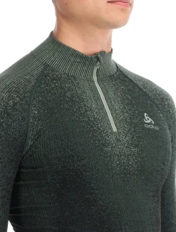 BL Top Turtle Neck L/S Half Zip Performance Warm Blackcomb skipully heren