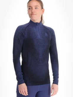 BL Top Turtle Neck L/S Half Zip Performance Warm Blackcomb skipully dames