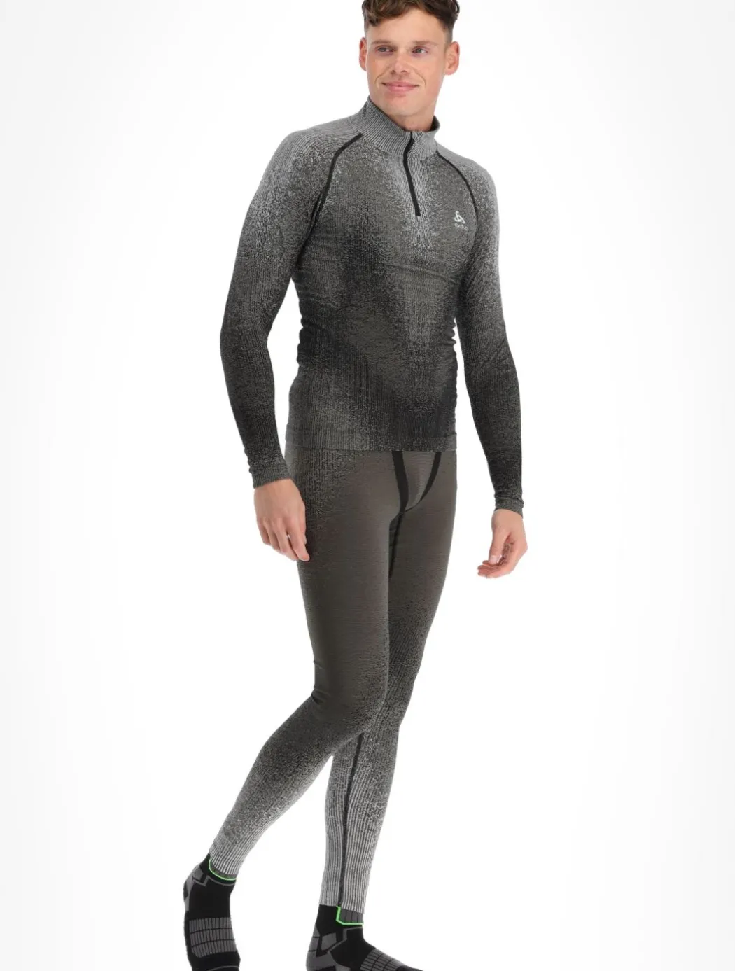 BL Top Turtle Neck L/S Half Zip Performance Warm Blackcomb skipully heren