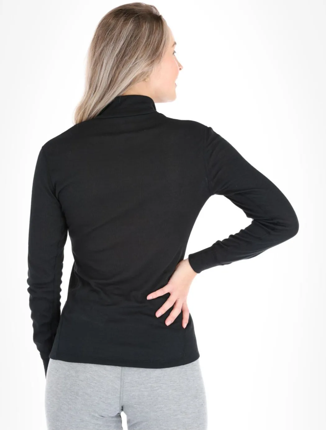 BL Top Turtle Neck L/S Half Zip Active Warm skipully dames