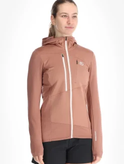 Fleece Grid Hoody W trekking vest dames