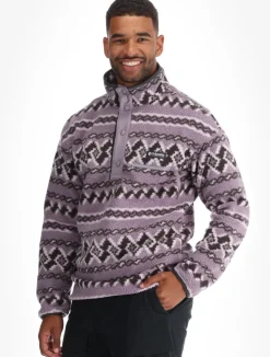 Helvetia™ II Printed Half Snap Fleece skipully heren
