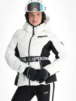 Luxe Belted Ski Padded Jacket ski-jas dames