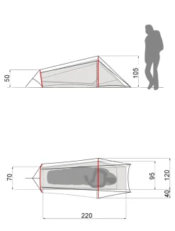 Ultralight Lizard 1P tent unisex